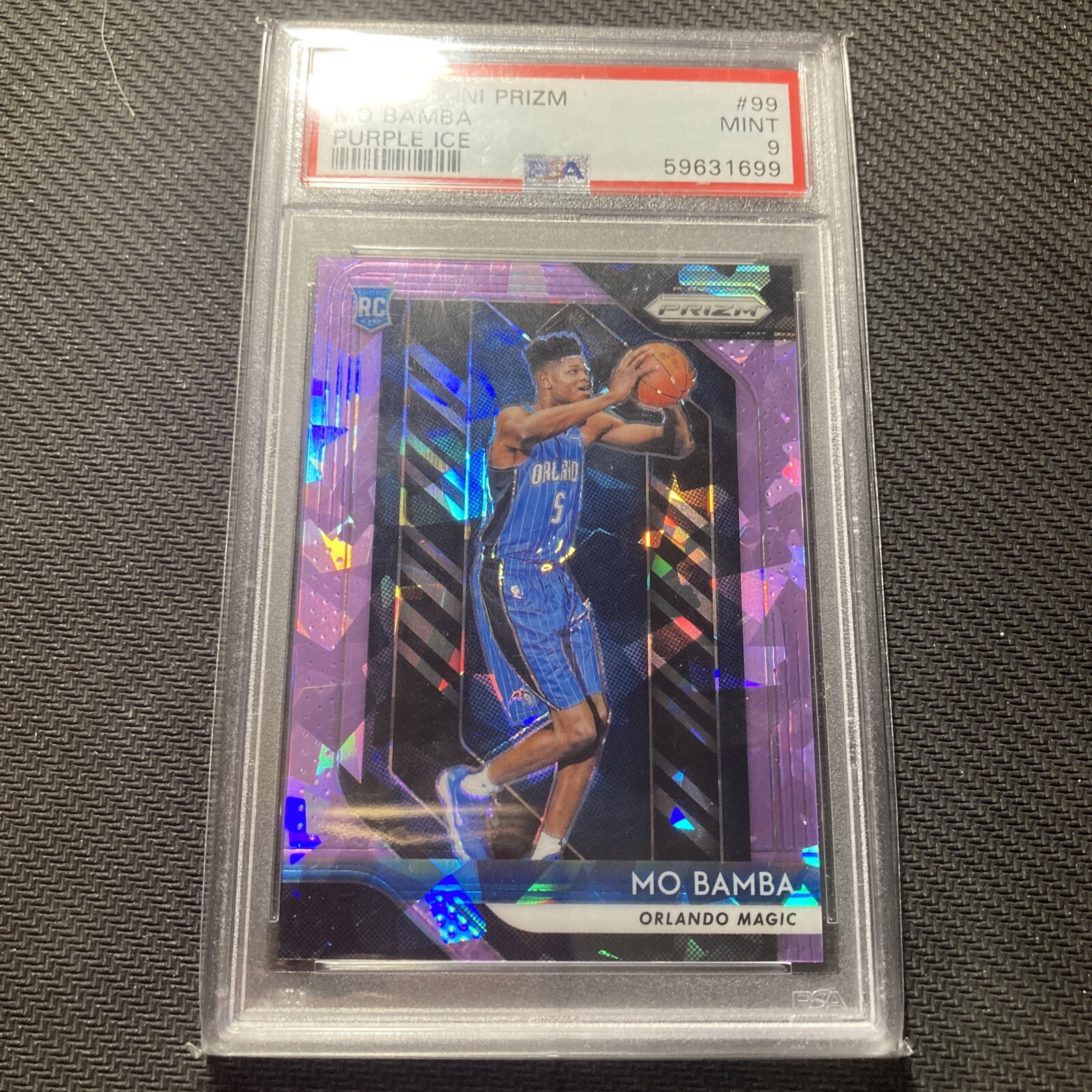 Mo Bamba PSA 9 2018 prizm purple ice /149 🟣❄️ #99