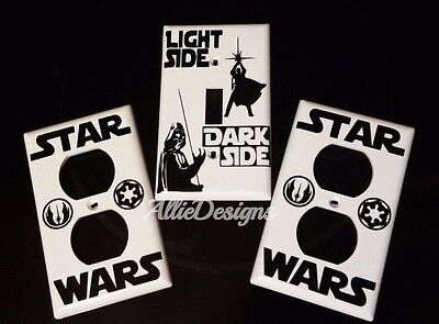 star wars double light switch cover