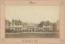 Paris. Le Conseil d'État. Tirage albuminé circa 1880