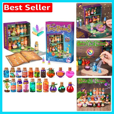 Magisches DIY Fee Bastelset mit 20 Zauberern & Kristallen - Perfektes Kindergeschenk!