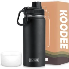 16 oz Water Bottle Stainless Steel Double Wall Vacuum Insulated Water Bottle ...