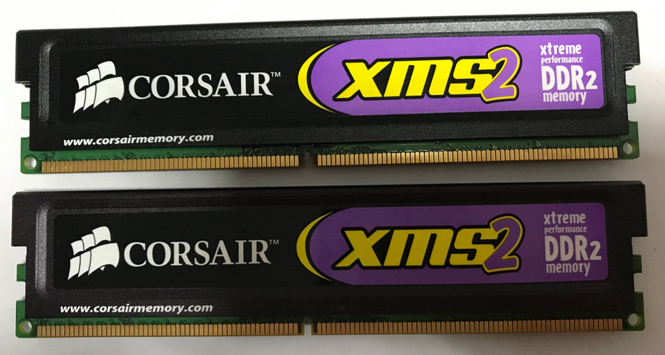 Corsair XMS2 Ram 1gb CM2X1024 6400C4DHX XMS2 6400 800MHz 4 4 4 12 DDR2 Memory