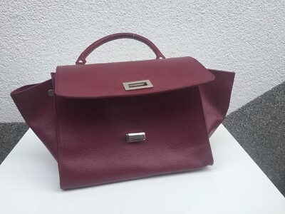 Lola Moretti Tasche, weinrot, echt Leder 