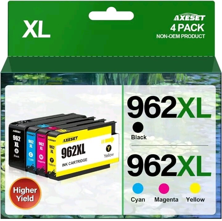 High-Yield 962XL Ink Cartridge Combo Pack for HP Printers-image