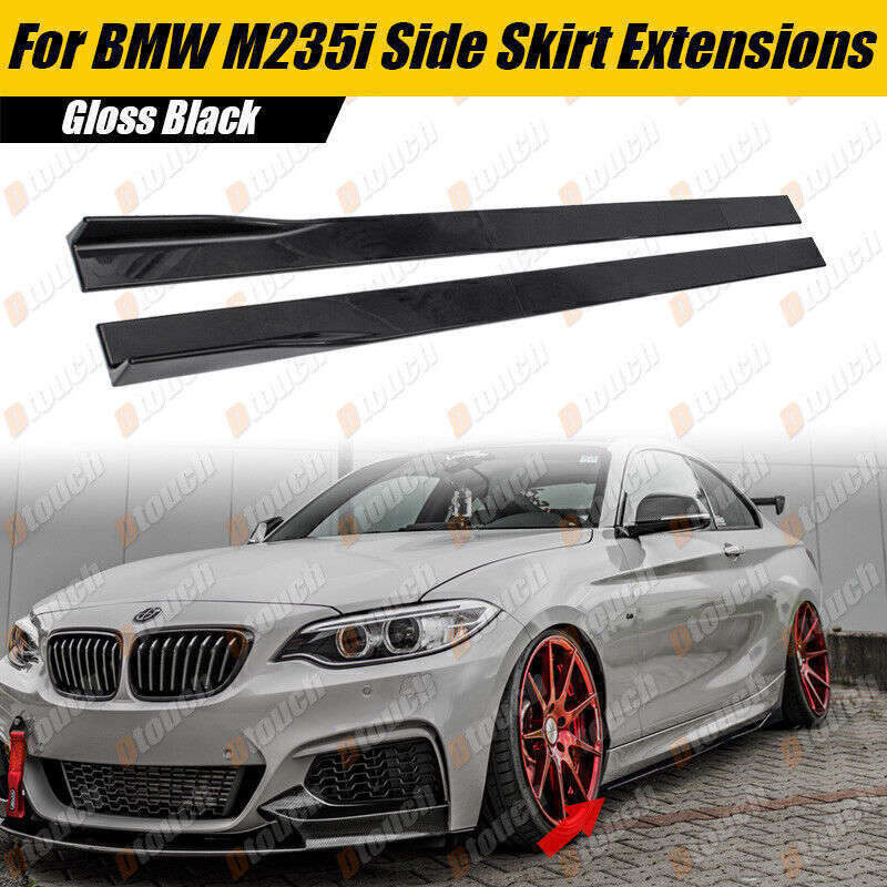Hoja de extensión de faldón lateral para BMW Serie 1 F20 F21 E82 panel basculante labio divisor