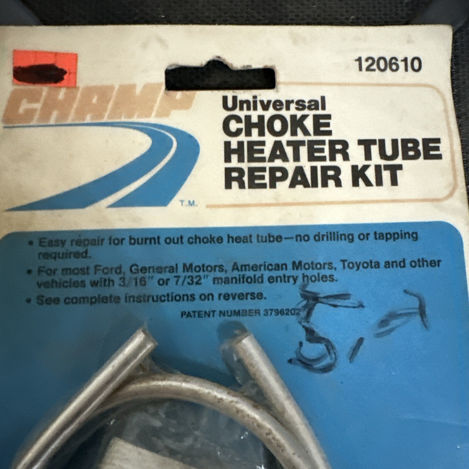 UNIVERSAL Carburetor Choke Heater Tube Repair Kit 1960s 1970s Ford GM
