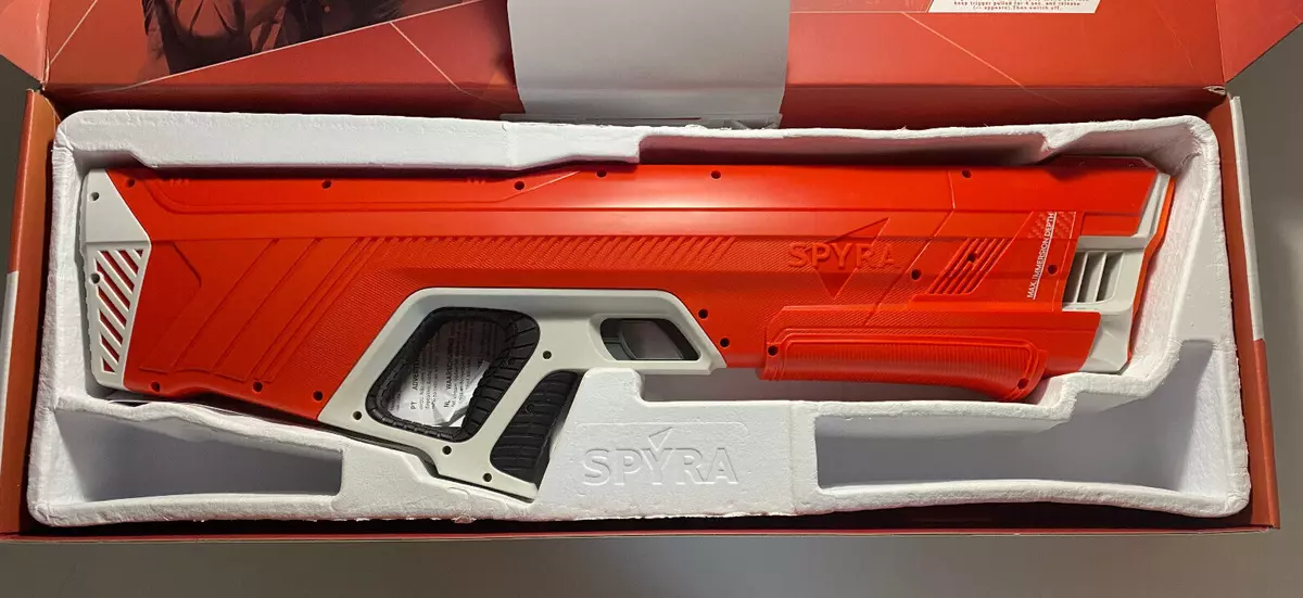 Spyra Two Automatic Power Shot Water Gun Rifle Red