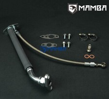 Mamba Turbo Oil Feed Return Drain Line Kit For Toyota Supra 7m-gte Ma70 Ct26