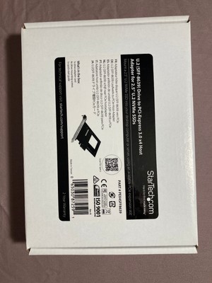 StarTech PEX4SFF8639 NVMe PCIe Adapter - Red