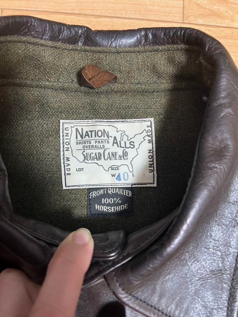 SUGAR CANE/HORSEHIDE 30'S CAR COAT