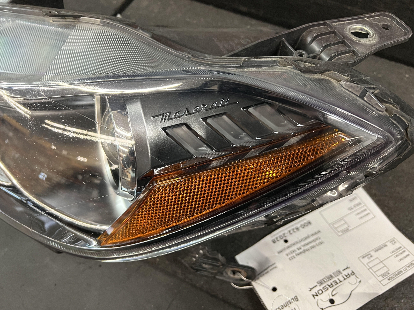 16 MASERATI GHIBLI DRIVER LEFT FRONT HEAD LIGHT LAMP HIGH INTENSITY XENON