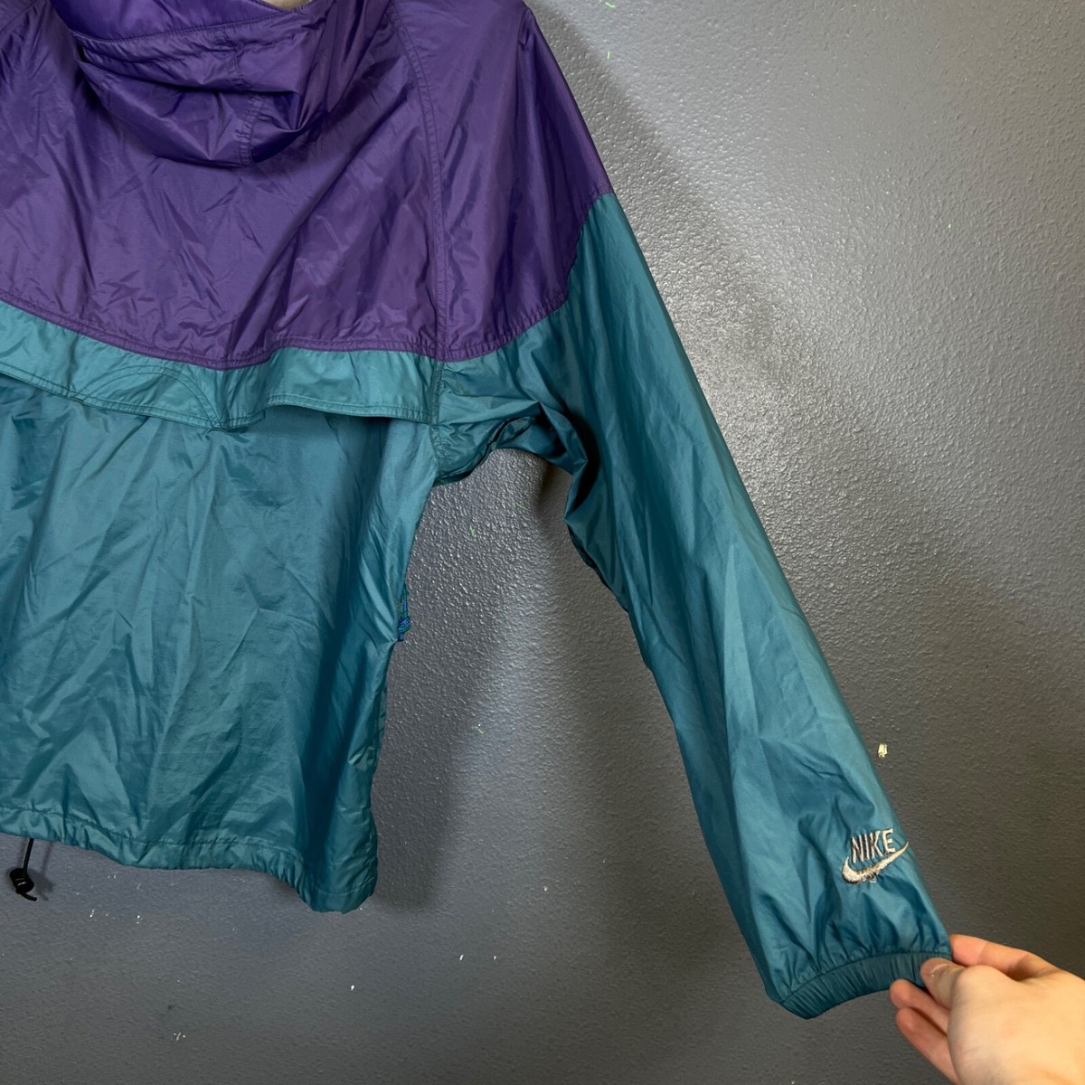 Nike ACG L men's VINTAGE windbreaker Nylon purple/blue jacket