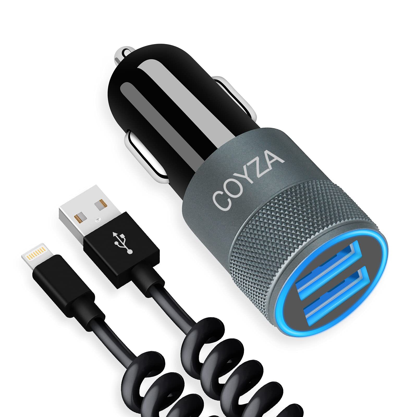 MFi Certified COYZA Fast Car Charger for iPhone 14 13 12 11 Pro Max