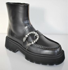 GUCCI CRYSTAL TIGER HEAD DIONYSUS Black PLATF...