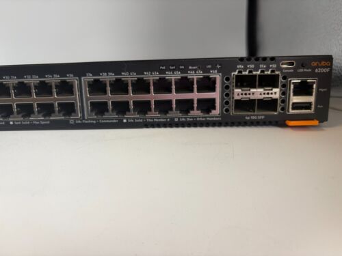 Aruba HP JL728A 6200F 48G Class4 4SFP+ Switch - Bild 3 von 7