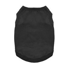 100 Cotton Dog Tanks - Jet Black Medium