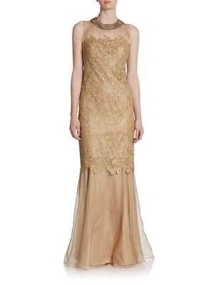 teri jon gold gown