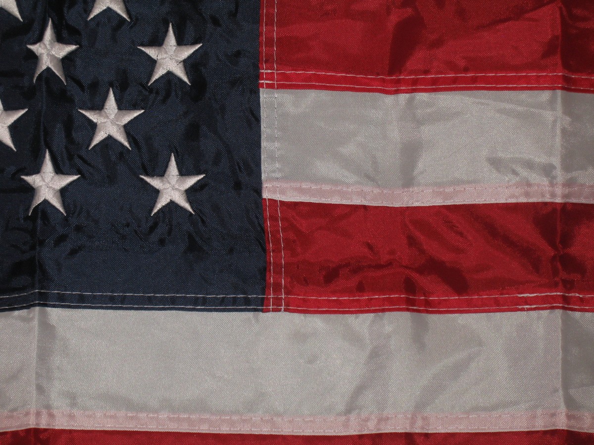 3’x5′ Embroidered Star American US USA United States Nylon Flag – US