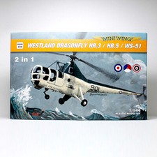 1/144 Miniwing Westland HR.3 HR.5 Dragonfly 4 Versions/2 Plastic Model Kits in 1