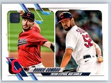 2021 Topps Update Trevor Stephan Nick Sandlin Rookie Cleveland Indians RC #US121
