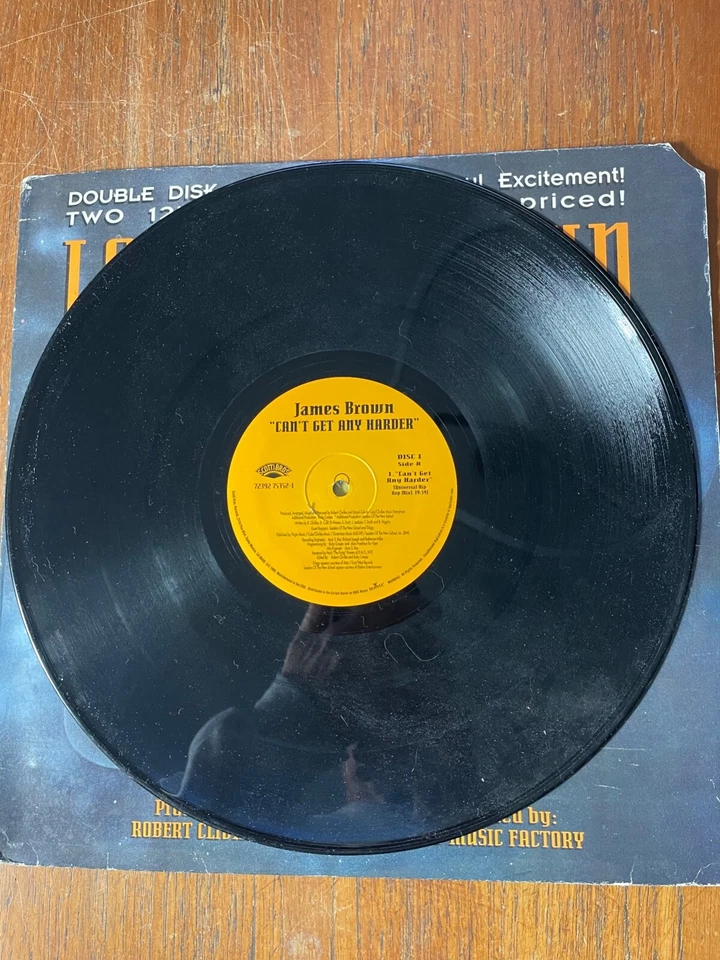 James Brown 2X LP's 1993 Can't Get Any Harder 4 diff. mixes Pretty Good Shape - Image 4 of 4
