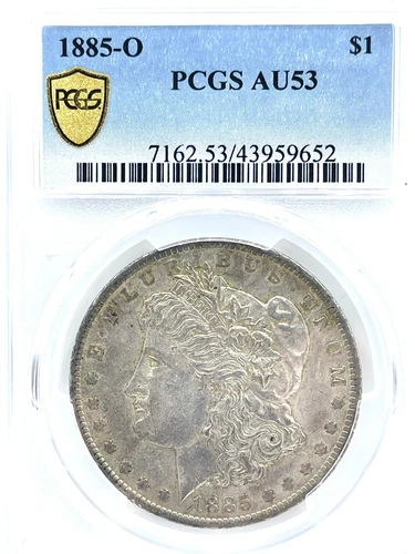 1885-O Morgan Dollar PCGS AU53 Certified 43959652