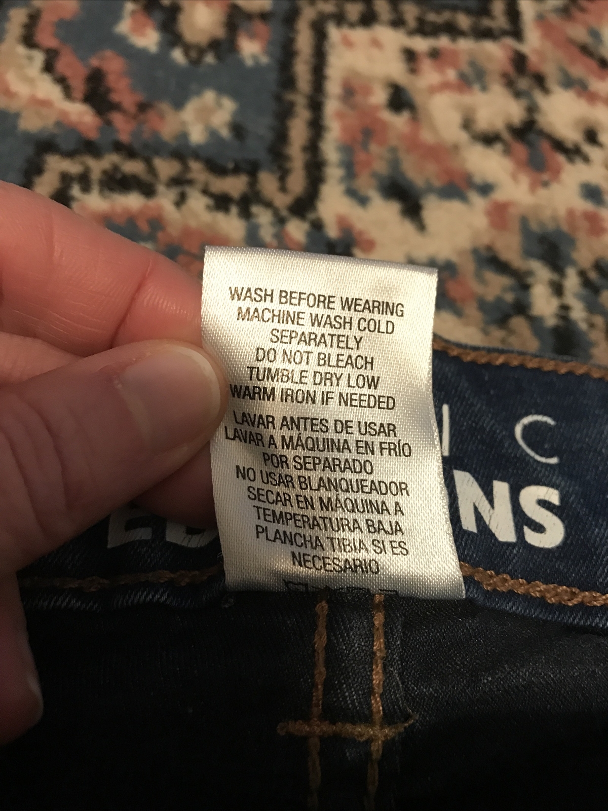 WOMENS BASIC EDITIONS Medium Wash DENIM CLASSIC S… - image 5