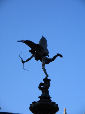 Foto 6x4 Statue von Eros Westminster aufgenommen im Herzen von Piccadilly um 2005