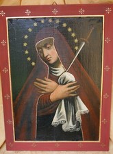 Mater Dolorosa Szpital Książęcy Madonna Monachium Olej na płótnie 66 x 48 cm Obraz łaski