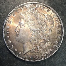 1897 Morgan Silver Dollar - High Quality Scans #Q517
