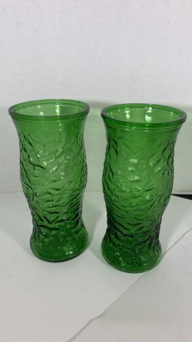 Jarrón de vidrio Hoosier verde esmeralda - Imagen 1 de 6