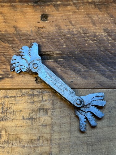 Medidor de paso de rosca de tornillo Starrett EE. UU. 4-27 - Elkhart Indiana - Imagen 4 de 6