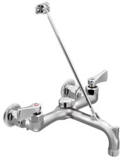 Moen 8230 M-DURA 2-Handle Wall Mount Service Sink Faucet in Rough Chrome