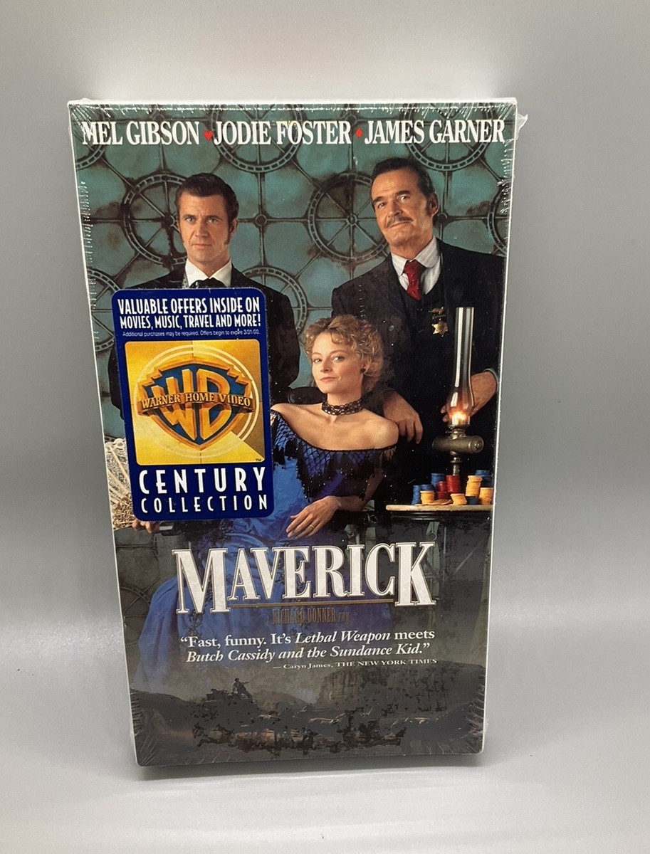 NEW VHS Movie Maverick 1994 Mel Gibson Jodie Foster James Garner