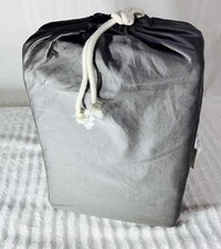 Casaluna King Fitted Sheet Dark Gray NEW in bag with drawstring and packing