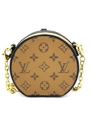 LOUIS VUITTON Monogram Reverse Boite Chapeau Shoulder Bag Brown