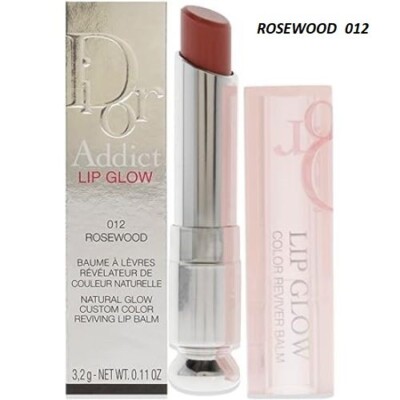 DIOR ADDICT LIP BALM GLOW ~ 012 ROSEWOOD ~FULL SZ~ FREE SAME DAY SHIP w/tracking