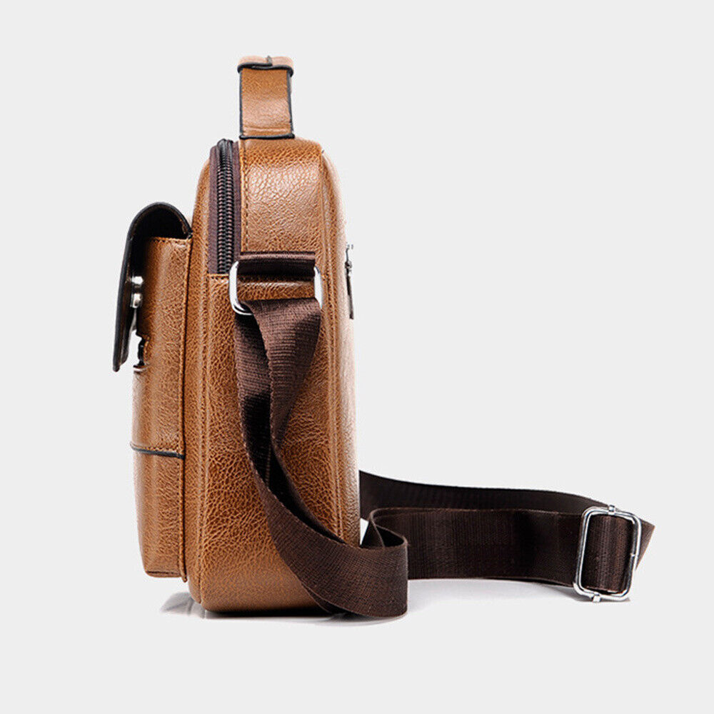 Mens Crossbody Leather Bag Messenger Bags Briefcase Satchel Shoulder