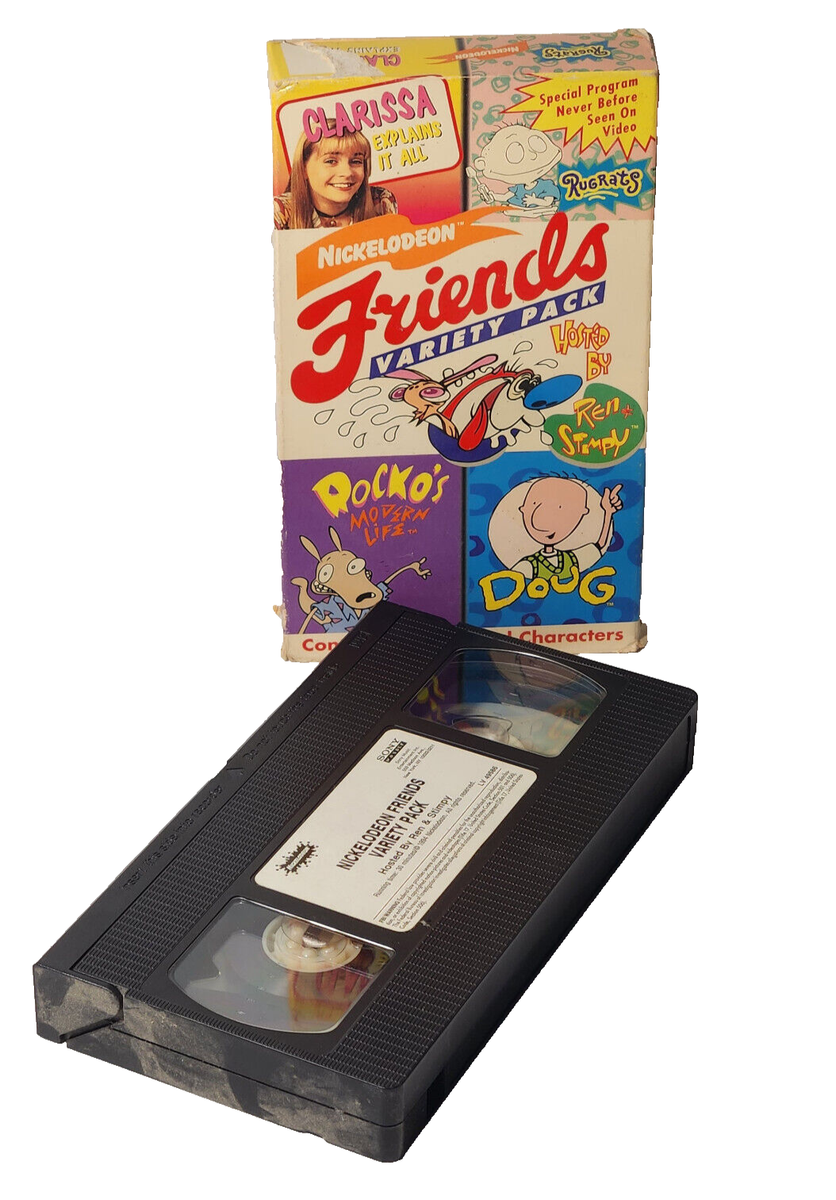 Nickelodeon Friends Variety Pack VHS Tape 1994 Hosted by Ren