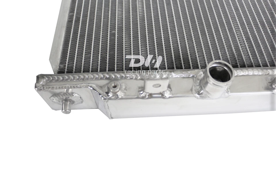 Radiador completo de aluminio de 2 filas para Honda Civic CRX DX/LX/HF 1988-1991 1,5 L MT Foto 4 de 4