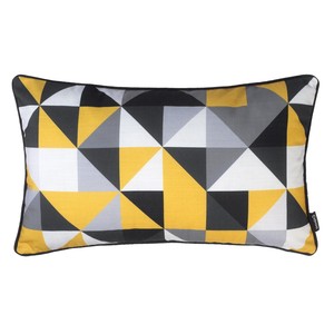 yellow rectangle throw pillow