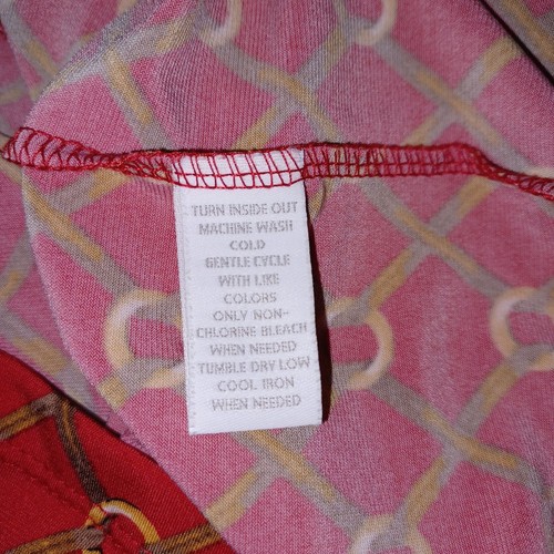 CHARTER CLUB Dress Womens Small Red Diamond Horse Buckle Bit and Bridle Sexy EUC - Picture 6 of 12