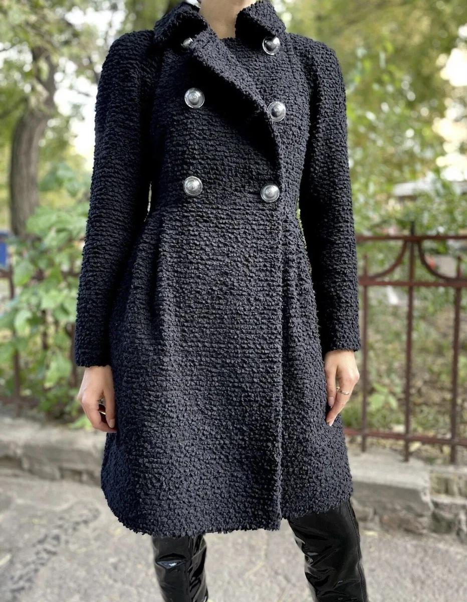 chanel tweed long coat