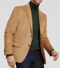 Tommy Hilfiger Men's Brown Corduroy Modern-Fit Sport Coat Suit Jacket Size 38R