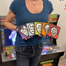 GAMEPRO MAGAZINE REVIEW FACES COASTER SET, CUSTOM 3D PRINTED WALL HANGINGS