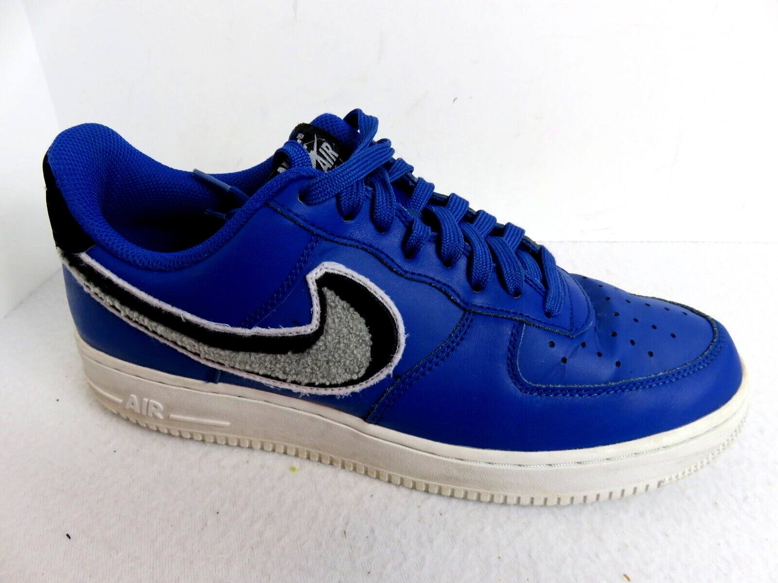 Nike Air Force Low Chenille Swoosh Blue Men's US Sneaker