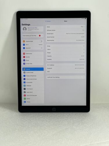 Apple iPad Pro 12.9" 2nd Gen 3D113LL/A 64GB Space Gray A1670 WIFI only - Picture 3 of 7
