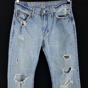mens bootcut ripped jeans