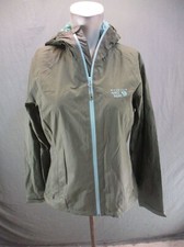 MOUNTAIN HARDWEAR Size S Womens Olive Full Zip Stand Collar Windbreaker 859