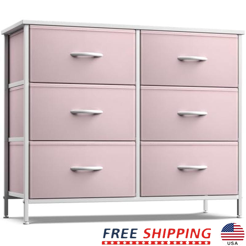 6-Drawer Storage Dresser for Bedroom, Hallway or Closet Organization-image